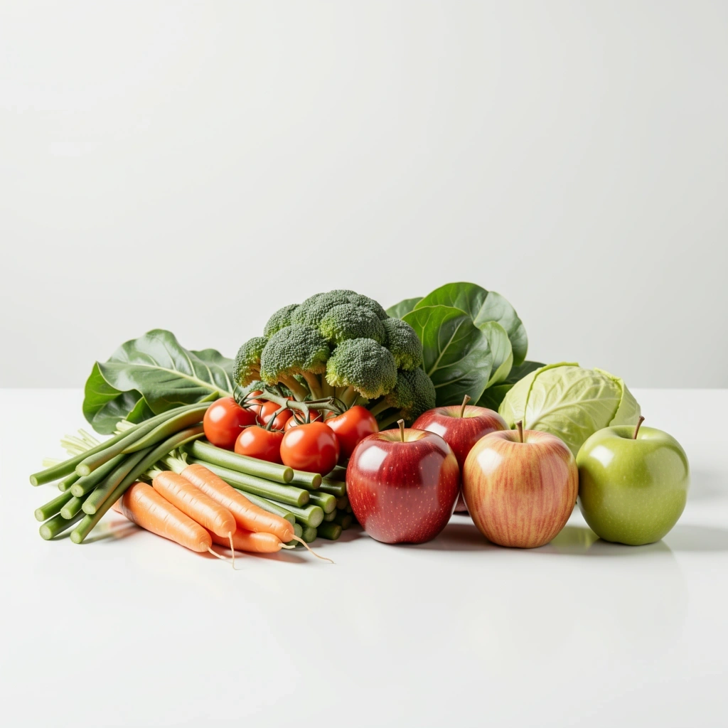 Frisches Gemüse und Obst für einen aktiven Lebensstil