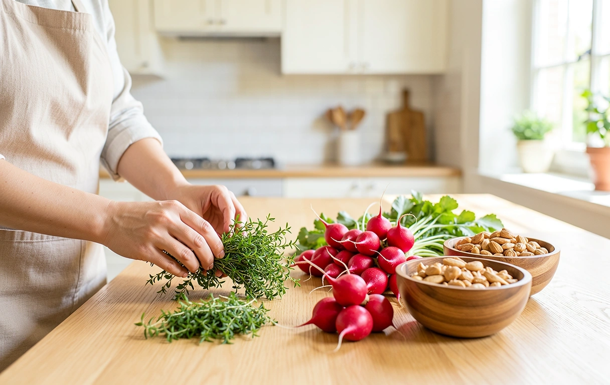 Natürliche Lebensmittel und Ernährungsumgebung